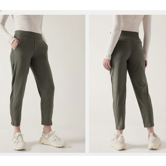 Athleta Brooklyn Ankle Pant in Mountain Olive sz 2 - Picture 1 of 8